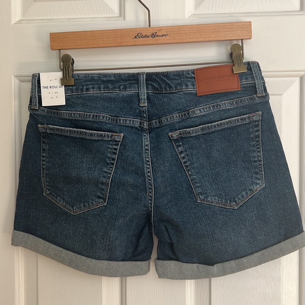 New Lucky Brand Rollup Jean Shorts Size 6